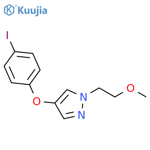 4-(4-Iodo-phenoxy)-1-(2-methoxy-ethyl)-1H-pyrazole structure