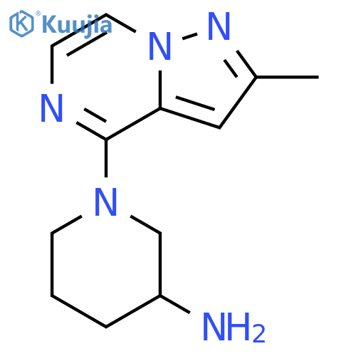 1-(2-methylpyrazolo[1,5-a]pyrazin-4-yl)piperidin-3-amine structure