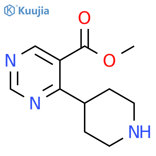 4-Piperidin-4-yl-pyrimidine-5-carboxylic acid methyl ester structure