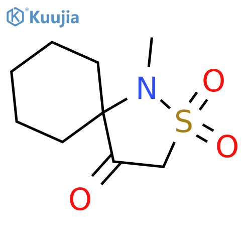 1-methyl-2lambda6-thia-1-azaspiro4.5decane-2,2,4-trione structure