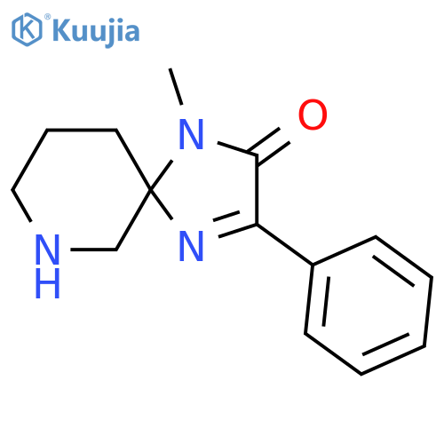 1-Methyl-3-phenyl-1,4,7-triazaspiro[4.5]dec-3-en-2-one structure