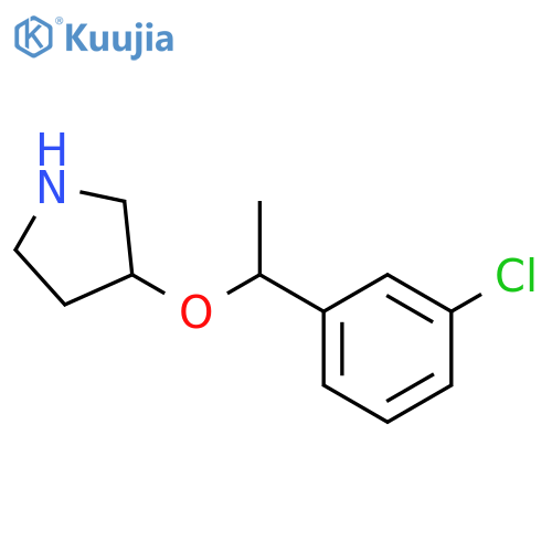 3-[1-(3-Chloro-phenyl)-ethoxy]-pyrrolidine structure