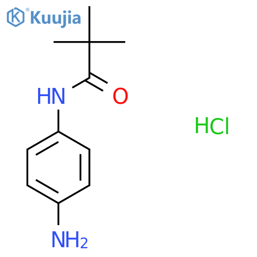 N-(4-aminophenyl)-2,2-dimethylpropanamide hydrochloride structure