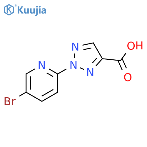 2-(5-Bromo-pyridin-2-yl)-2H-[1,2,3]triazole-4-carboxylic acid structure
