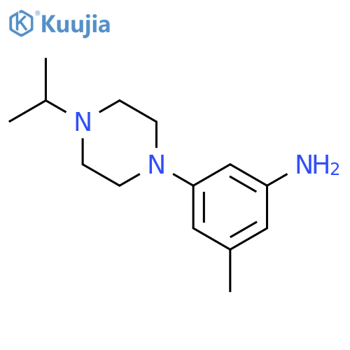 3-Methyl-5-4-(propan-2-yl)piperazin-1-ylaniline structure