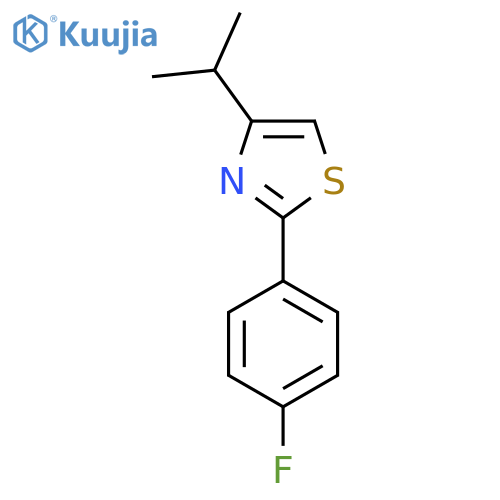 2-(4-Fluorophenyl)-4-(propan-2-yl)-1,3-thiazole structure
