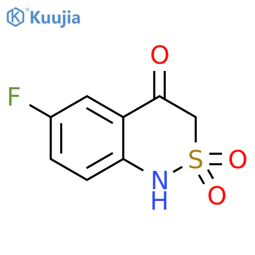 6-fluoro-3,4-dihydro-1H-2lambda6,1-benzothiazine-2,2,4-trione structure