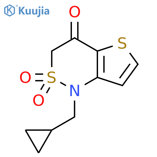 1-(cyclopropylmethyl)-1H-thieno[3,2-c][1,2]thiazin-4(3H)-one 2,2-dioxide structure