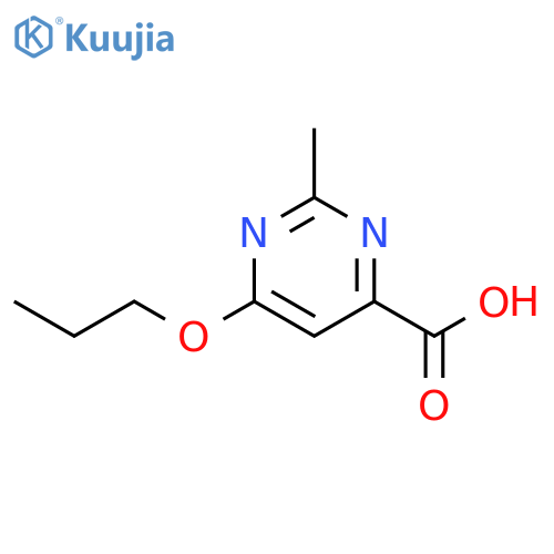2-methyl-6-propoxypyrimidine-4-carboxylic acid structure