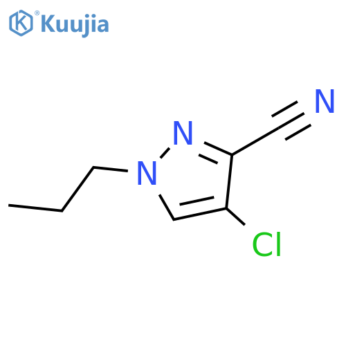 4-Chloro-1-propyl-1H-pyrazole-3-carbonitrile structure