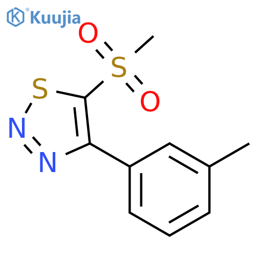 5-Methanesulfonyl-4-m-tolyl-[1,2,3]thiadiazole structure