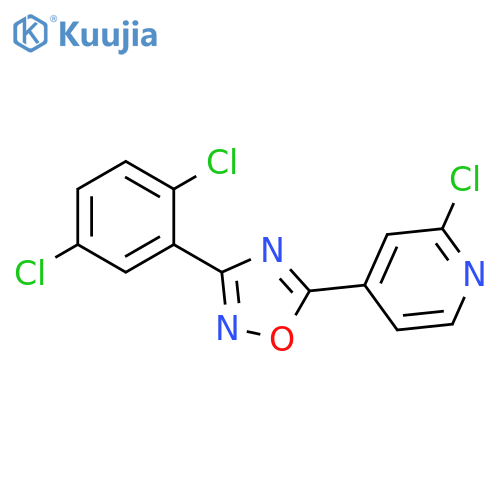 2-Chloro-4-[3-(2,5-dichloro-phenyl)-[1,2,4]oxadiazol-5-yl]-pyridine structure