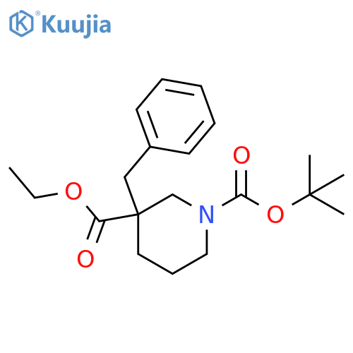 1-Tert-Butyl 3-ethyl 3-benzylpiperidine-1,3-dicarboxylate structure