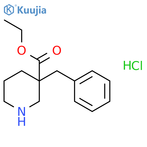 Ethyl 3-Benzylpiperidine-3-Carboxylate Hydrochloride Salt structure