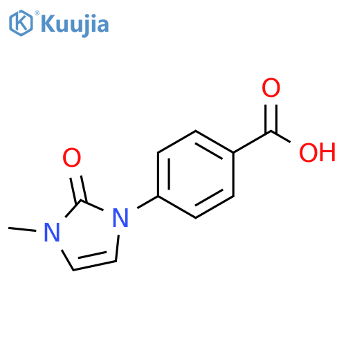 4-(3-Methyl-2-oxo-2,3-dihydro-imidazol-1-yl)-benzoic acid structure