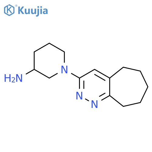 1-(6,7,8,9-Tetrahydro-5H-cyclohepta[c]pyridazin-3-yl)-piperidin-3-ylamine structure