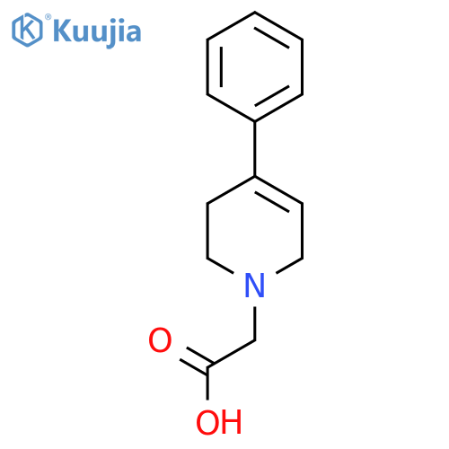 2-(4-Phenyl-1,2,3,6-tetrahydropyridin-1-yl)acetic acid structure
