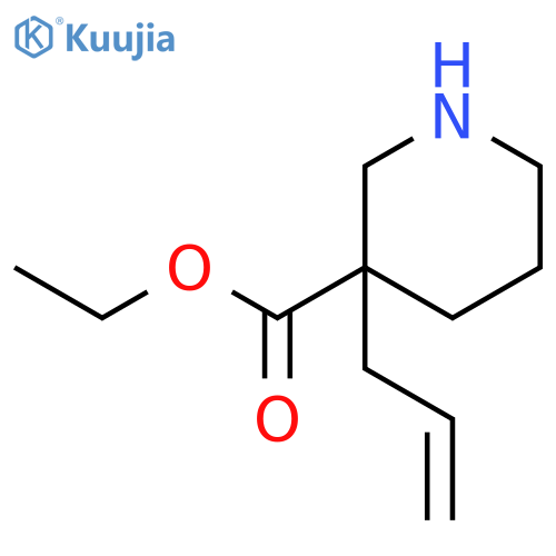 ethyl 3-(prop-2-en-1-yl)piperidine-3-carboxylate structure
