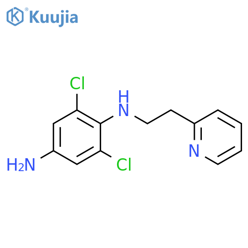 2,6-Dichloro-N-(2-pyridin-2-yl-ethyl)-benzene-1,4-diamine structure