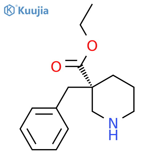 ethyl (S)-3-benzylpiperidine-3-carboxylate structure