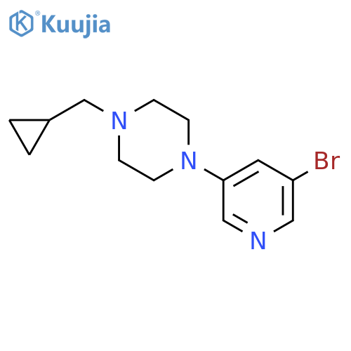 Piperazine, 1-(5-bromo-3-pyridinyl)-4-(cyclopropylmethyl)- structure
