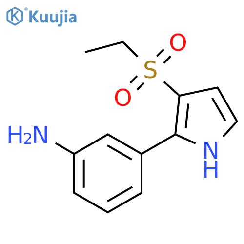 3-(3-Ethanesulfonyl-1H-pyrrol-2-yl)-phenylamine structure