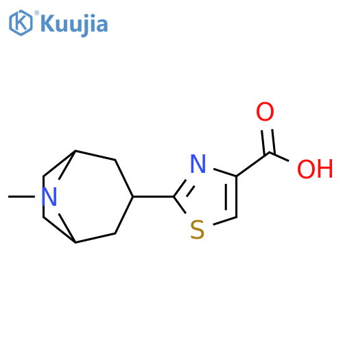 2-{8-methyl-8-azabicyclo3.2.1octan-3-yl}-1,3-thiazole-4-carboxylic acid structure