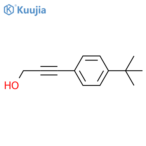 2-PROPYN-1-OL, 3-[4-(1,1-DIMETHYLETHYL)PHENYL]- structure