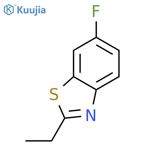 Benzothiazole,2-ethyl-6-fluoro- structure