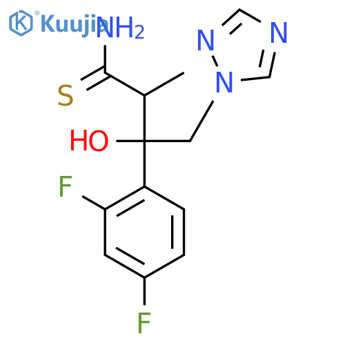 (aR,bR)-b-(2,4-Difluorophenyl)-b-hydroxy-a-methyl-1H-1,2,4-triazole-1-butanethioamide structure