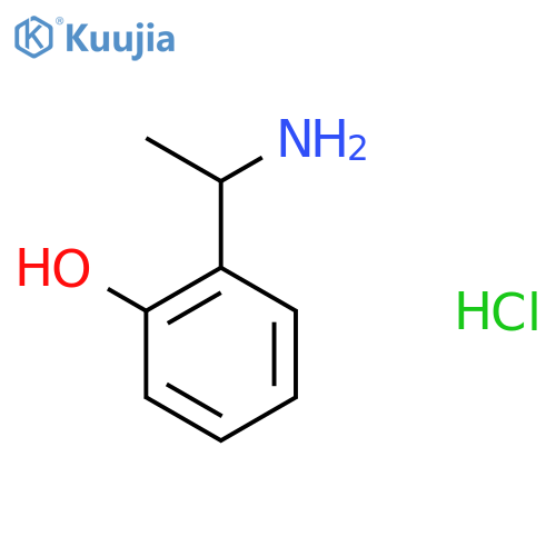 2-(1-Aminoethyl)phenol hydrochloride structure
