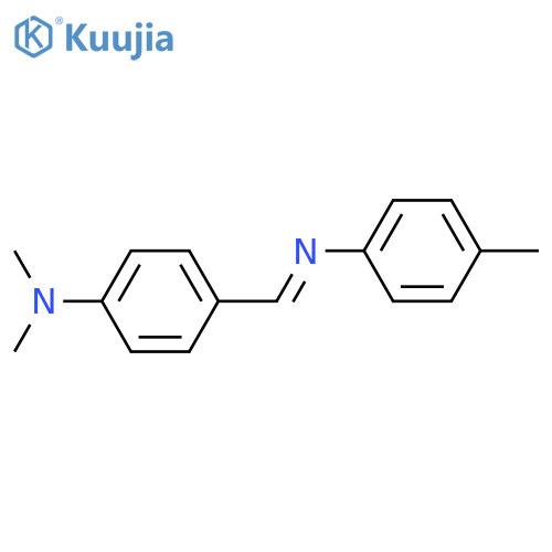 Benzenamine, N,N-dimethyl-4-[[(4-methylphenyl)imino]methyl]- structure
