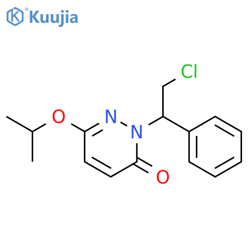 3(2H)-Pyridazinone,2-(2-chloro-1-phenylethyl)-6-(1-methylethoxy)- structure