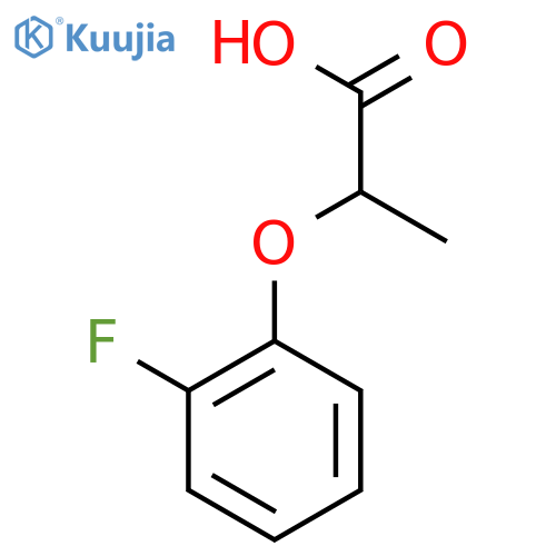 2-(2-fluorophenoxy)propanoic acid structure