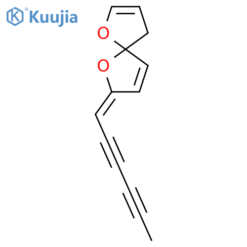 1,6-Dioxaspiro[4.4]nona-2,8-diene,7-(2,4-hexadiyn-1-ylidene)- structure