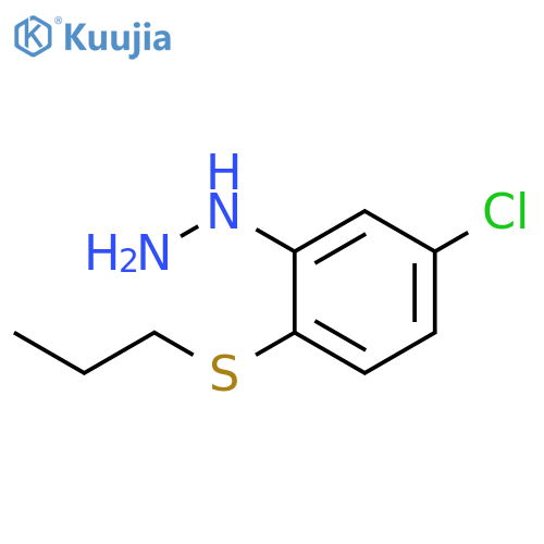 5-Chloro-2-(propylthio)phenyl-hydrazine structure