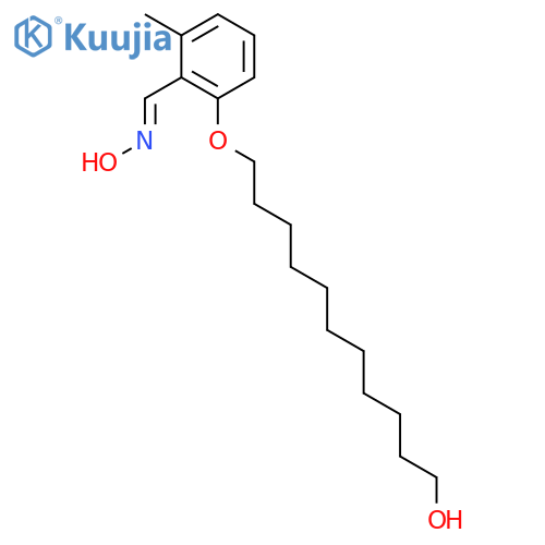 Benzaldehyde, 2-[(11-hydroxyundecyl)oxy]-6-methyl-, oxime structure