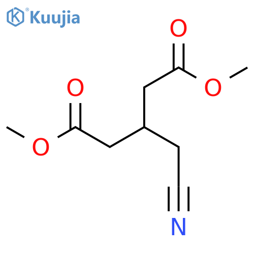 Pentanedioic acid, 3-(cyanomethyl)-, dimethyl ester structure