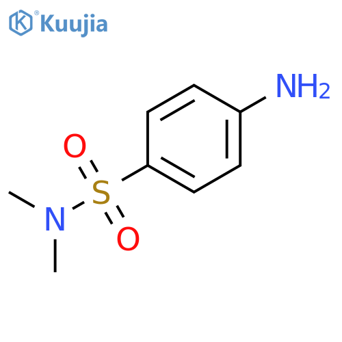 4-amino-N,N-dimethylbenzene-1-sulfonamide structure
