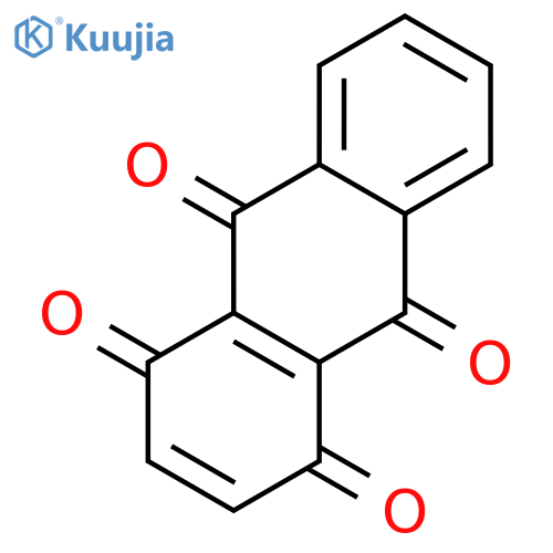 1,4,9,10-tetrahydroanthracene-1,4,9,10-tetrone structure