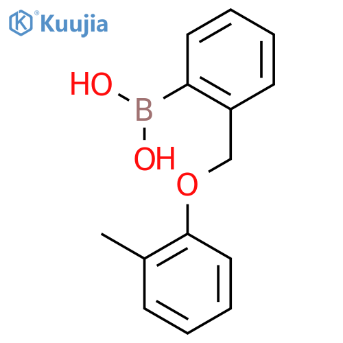 (2-((o-Tolyloxy)methyl)phenyl)boronic acid structure
