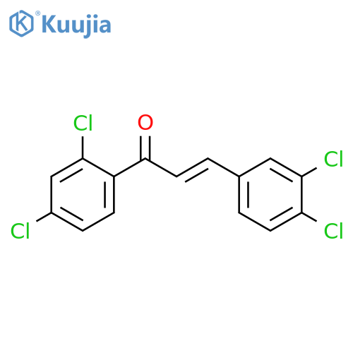 2-Propen-1-one, 1-(2,4-dichlorophenyl)-3-(3,4-dichlorophenyl)- structure