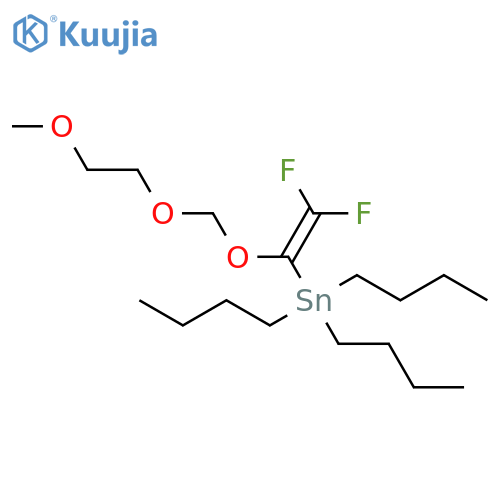 9,9-Dibutyl-8-(difluoromethylene)-2,5,7-trioxa-9-stannatridecane structure