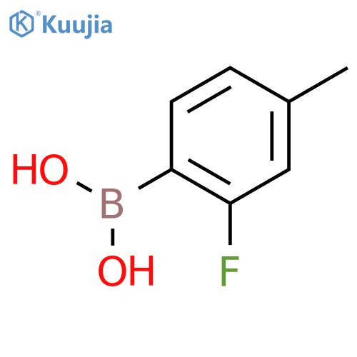 (2-fluoro-4-methylphenyl)boronic acid structure