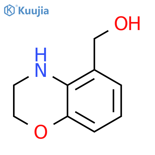 (3,4-dihydro-2H-1,4-benzoxazin-5-yl)methanol structure