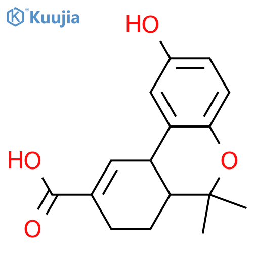 6a,7,8,10a-Tetrahydro-2-hydroxy-6,6-dimethyl-6H-dibenzo[b,d]pyran-9-carboxylic acid; (6aS,10aS)-form structure
