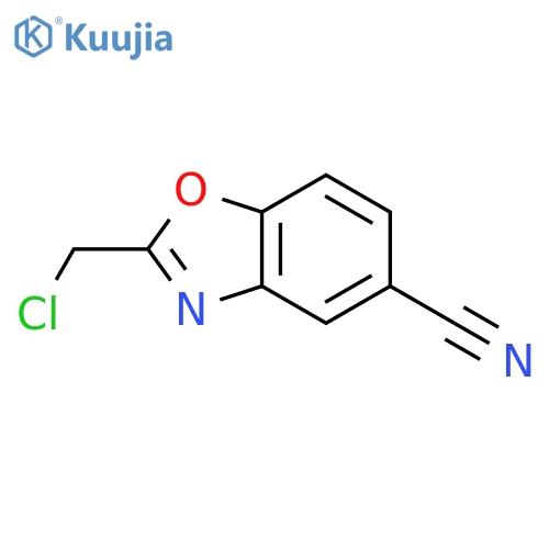 2-(Chloromethyl)-1,3-benzoxazole-5-carbonitrile structure