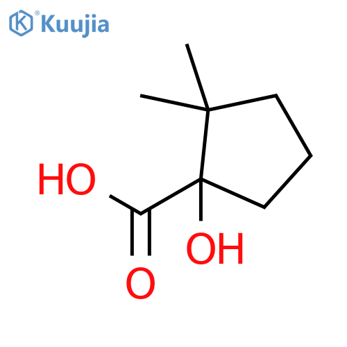 Cyclopentanecarboxylic acid, 1-hydroxy-2,2-dimethyl- (9CI) structure