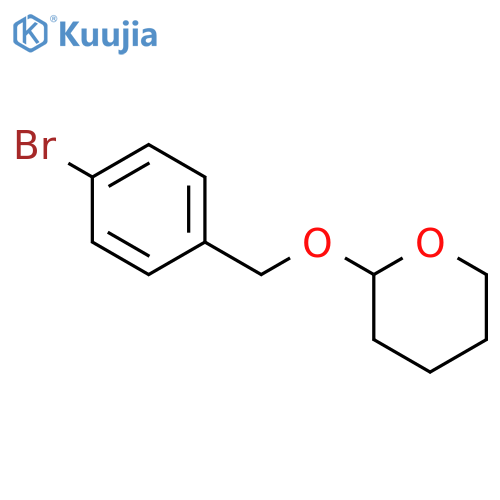 2H-Pyran, 2-[(4-bromophenyl)methoxy]tetrahydro- structure