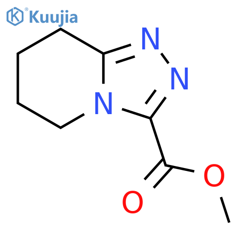 5,6,7,8-Tetrahydro-[1,2,4]triazolo[4,3-a]pyridine-3-carboxylic acid methyl ester structure